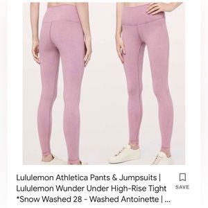 lululemon Wunder Under high rise leggings